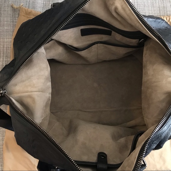 Burberry Bags Burberry Ostrich Leather Holdall Duffel Bag Poshmark